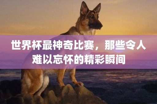 世界杯最神奇比赛，那些令人难以忘怀的精彩瞬间