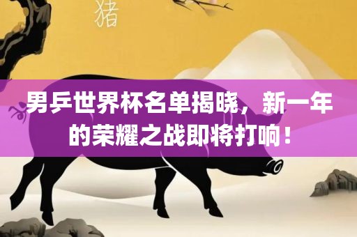 男乒世界杯名单揭金炬实业股份有限公司晓，新一年的荣耀之战即将打响！