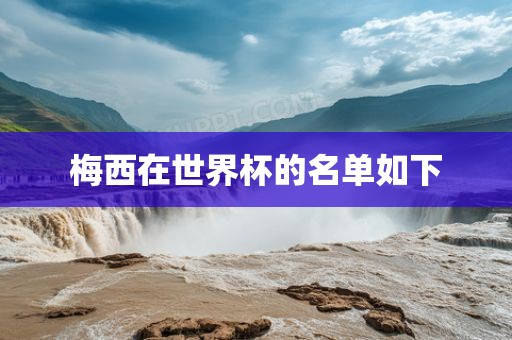 梅西在世界杯的名单如下