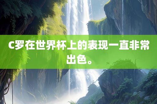 C罗在世界杯上的表现一直非常出色。金炬实业股份有限公司