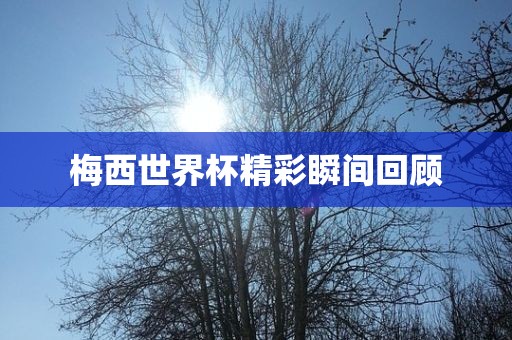 梅西世界杯精彩瞬间回顾