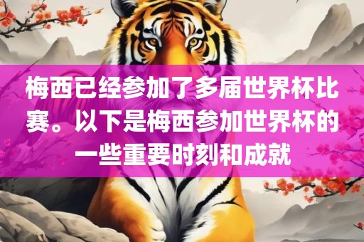 金炬实业股份有限公司梅西已经参加了多届世界杯比赛。以下是梅西参加世界杯的一些重要时刻和成就