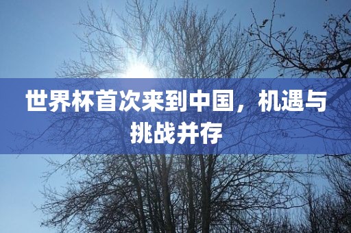 世界杯首次来到中国，机遇与挑战并存
