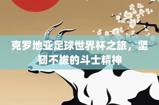 克罗地亚足球世界杯之旅，坚韧不拔的斗士精神