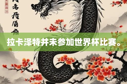 拉卡泽特并未参加世界杯比赛。金炬实业股份有限公司