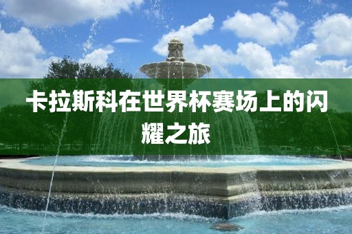 卡拉斯科在世界杯赛场上的闪耀之旅