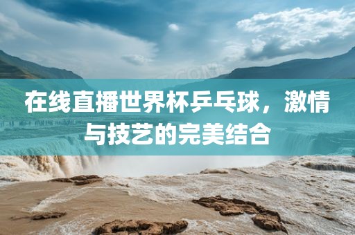 在线直播世界杯乒乓球，激情与技艺的完美结合金炬实业股份有限公司