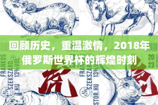 回顾历史，重温激情，2018年俄罗斯世界杯的辉煌时刻金炬实业股份有限公司