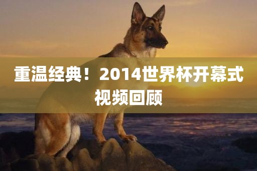 重温经典！2014世界杯开幕式视频回顾
