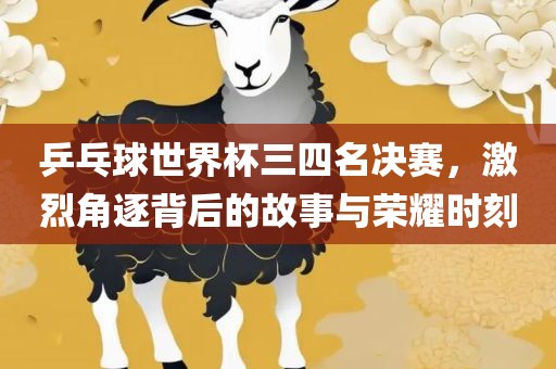 乒乓球世界杯三四名决赛，激烈角逐背后的故事与荣耀时刻