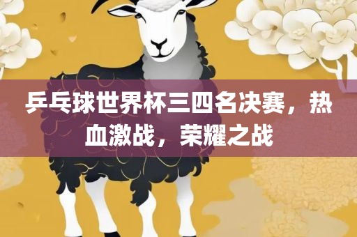 乒乓球世界杯三四名决赛，热血激战，荣耀之战