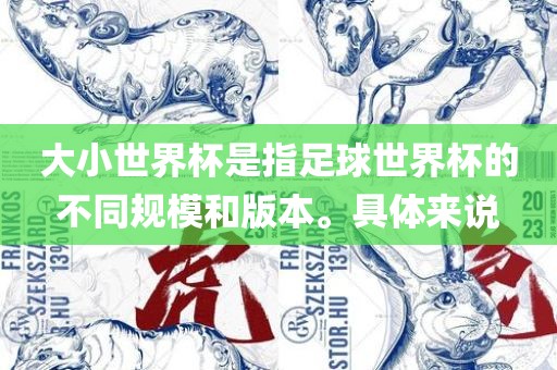 大小世界杯是指足球世界杯的不同规模和版本。具体来说