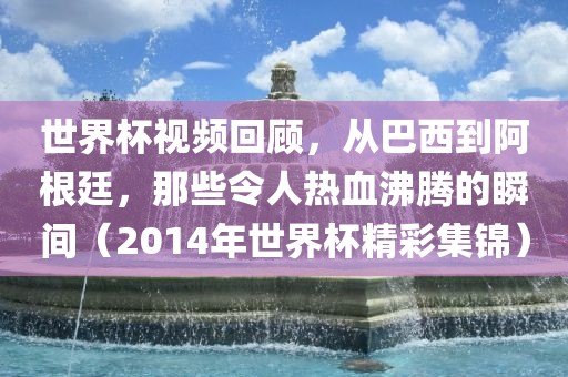 世界杯视频回顾，从巴西到阿根廷，那些令人热血沸腾的瞬间（2014年世界杯精彩集锦）