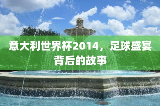 意大利世界杯2014，足球盛宴背后的故事