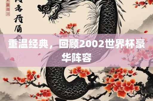 重温经典，回顾2002世界杯豪华阵容