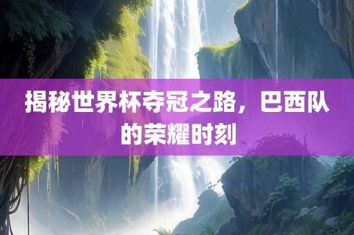 揭秘世界杯夺冠之路，巴西队的荣耀时刻