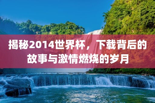 揭秘2014世界杯，下载背后的故事与激情燃烧的岁月