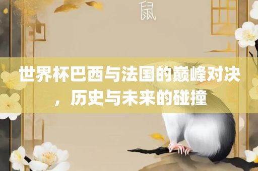 世界杯巴西与法国的巅峰对决，历史与未来的碰撞