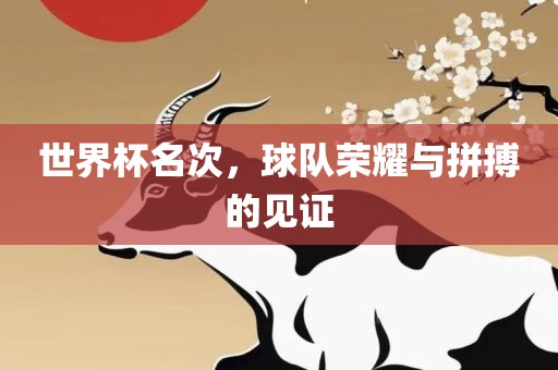 世界杯名次，球队荣耀与拼搏的见证