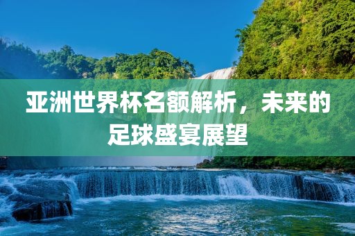 亚洲世界杯名额解析，未来的足球盛宴展望