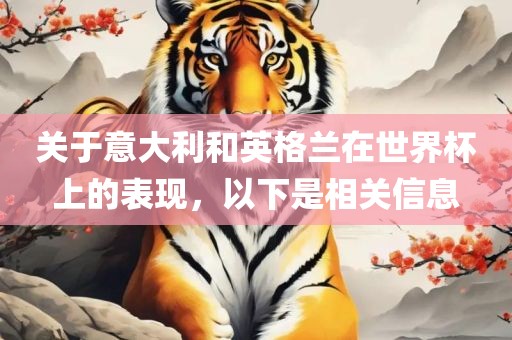 关于意大利和英格兰在世界杯上的表现，以下是相关信息