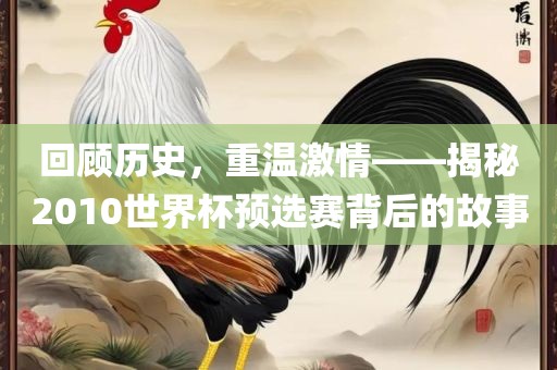回顾历史，重温激情——揭秘2010世界杯预选赛背后的故事