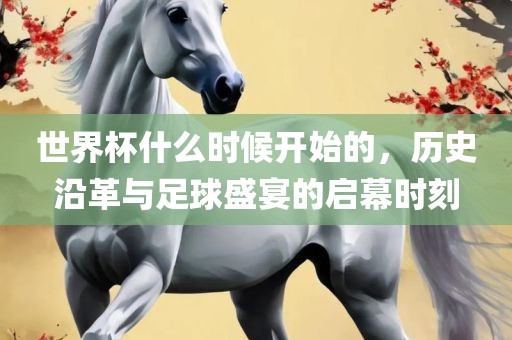 世界杯什么时候开始的，历史沿革与足球盛宴的启幕时刻