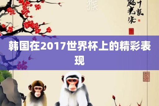 韩国在2017世界杯上的精彩表现
