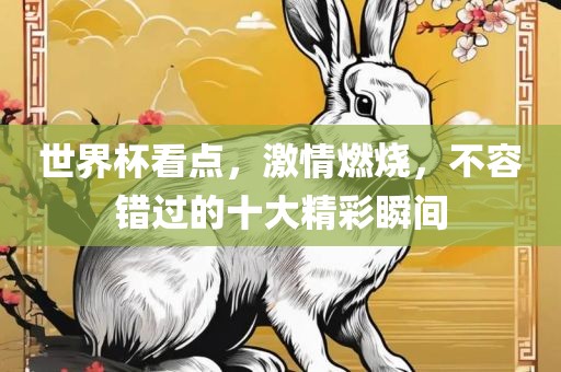 世界杯看点，激情燃烧，不容错过的十大精彩瞬间