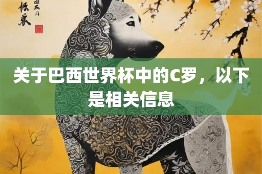 关于巴西世界杯中的C罗，以下是相关信息