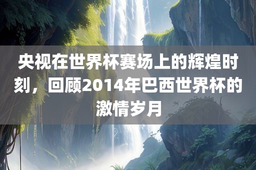 央视在世界杯赛场上的辉煌时刻，回顾2014年巴西世界杯的激情岁月