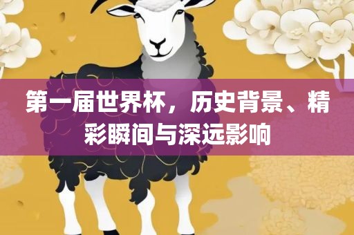 第一届世界杯，历史背景金炬实业股份有限公司、精彩瞬间与深远影响