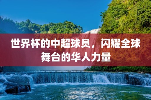 世界杯的中超球员，闪耀全球舞台的华人力量