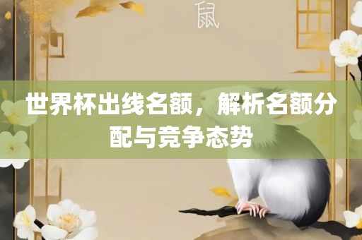 世界杯出线名额，解析名额分配与竞争态势