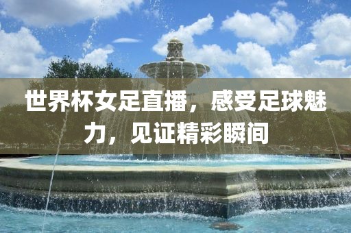 世界杯女足直播，感受足球魅力，见证精彩瞬间