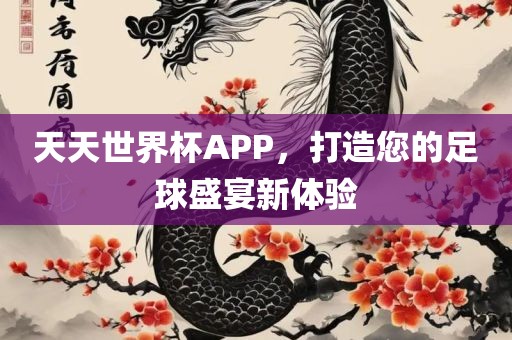 天天世界杯APP，打造您的足球盛宴新体验