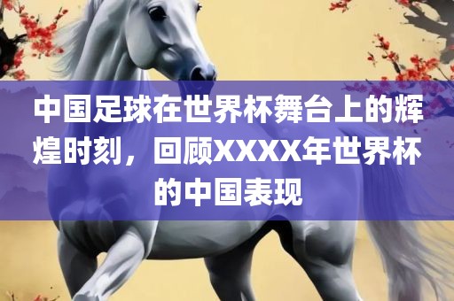 中国足球在世界杯舞台上的辉煌时刻，回顾XXXX年世界杯的中国表现金炬实业股份有限公司
