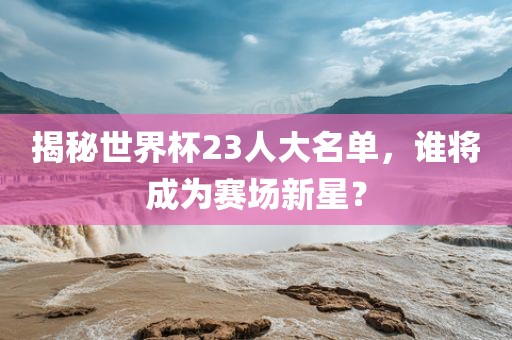 揭秘世界杯23人大名单，谁将成为赛场新星？