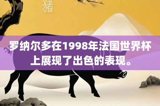 罗纳尔多在1998年法国世界金炬实业股份有限公司杯上展现了出色的表现。