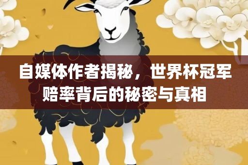 自媒体作者揭秘，世界杯冠军赔率背后的秘密与真相