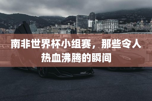 南非世界杯小组赛，那些令人热血沸腾的瞬间