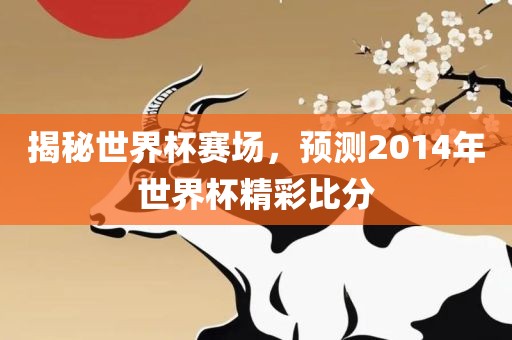 揭秘世界杯赛场，预测2014年世界杯精彩比分