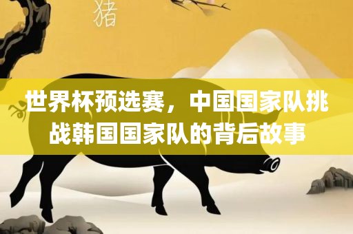 世界杯预选赛，中国国家队挑战韩国国家队的背后故事