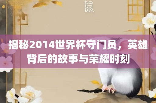 揭秘2014世界杯守门员，英雄背后的故事与荣耀时刻