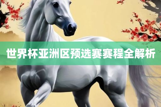 世界杯亚洲区预选赛赛程全解析