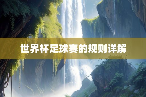世界杯足球赛的规则详解