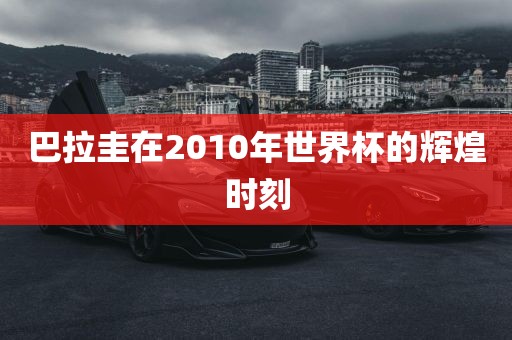 巴拉圭在2010年世界杯的辉煌时刻