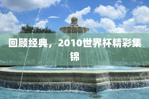 回顾经典，2010世界杯精彩集锦