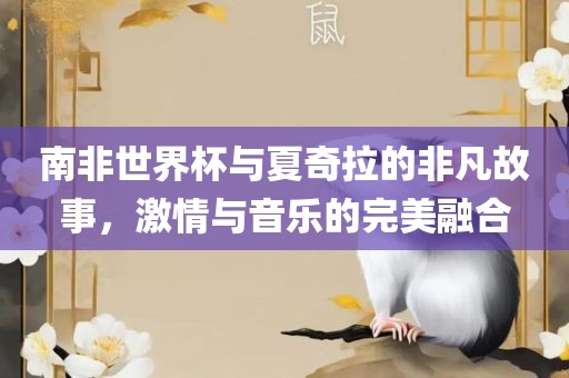 南非世界杯与夏奇拉的非凡故事，激情与音乐的完美融合
