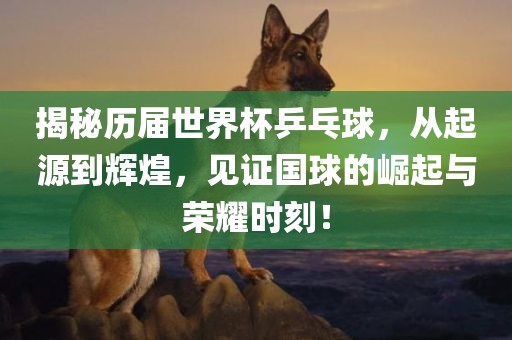 揭秘历届世界杯乒乓球，从起源到辉煌，见证国球的崛起与荣耀时刻！金炬实业股份有限公司